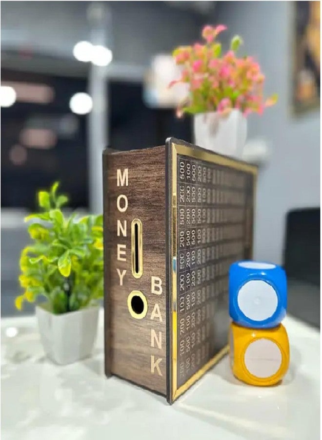Campfire 4mm Wooden Ply Money Bank - Heavy Duty 4mm Ply Wood,Durable & Eco-Friendly, Perfect for Saving Coins, Kids & Adults, Ideal Gift for Home Decor and Financial Organization (Brown, Round) - Image 4